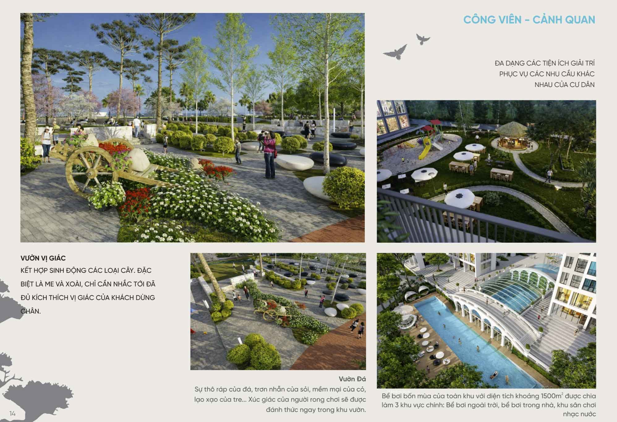 Beautiful landscaped garden and recreation area